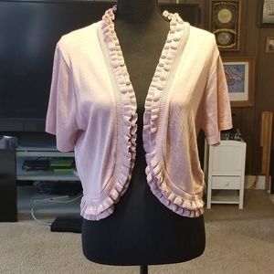 Notations cardigan in pink